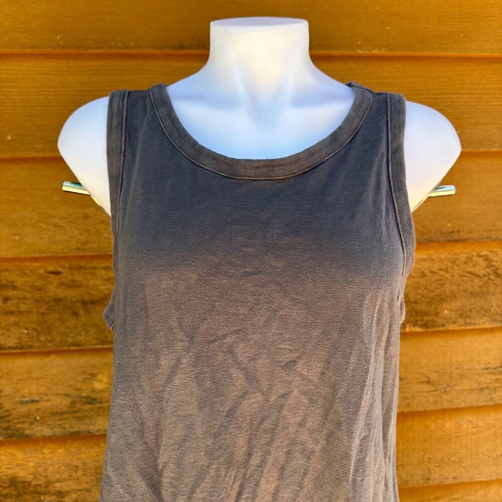Universal Thread Charcoal Tank Casual Beach Grey Dress - Picture 3 of 8